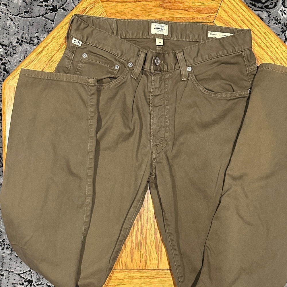 *CITIZENS OF HUMANITY* Olive Bowery Standard Slim Jeans Size 31 - Picture 7 of 10